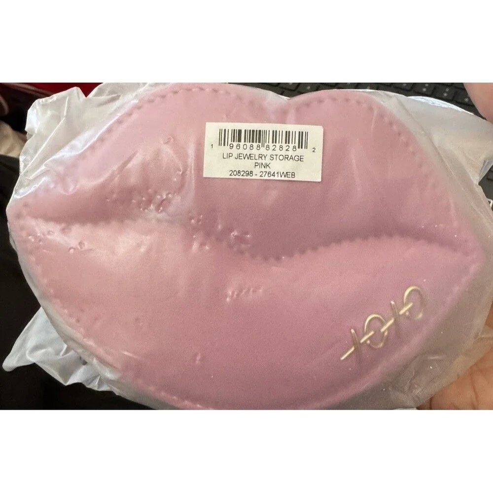 💋 NWT / SEALED Kendra Scott Lip Jewelry Storage Case in Pink Box XOXO Kiss